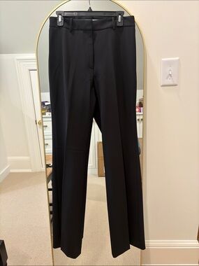 Women's Black Straight-Leg Dress Trousers